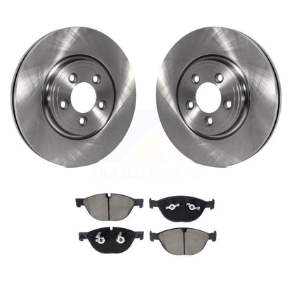 Brake Rotors Ceramic Pad Front Kit For Jaguar XF With 326mm Diameter Rotor