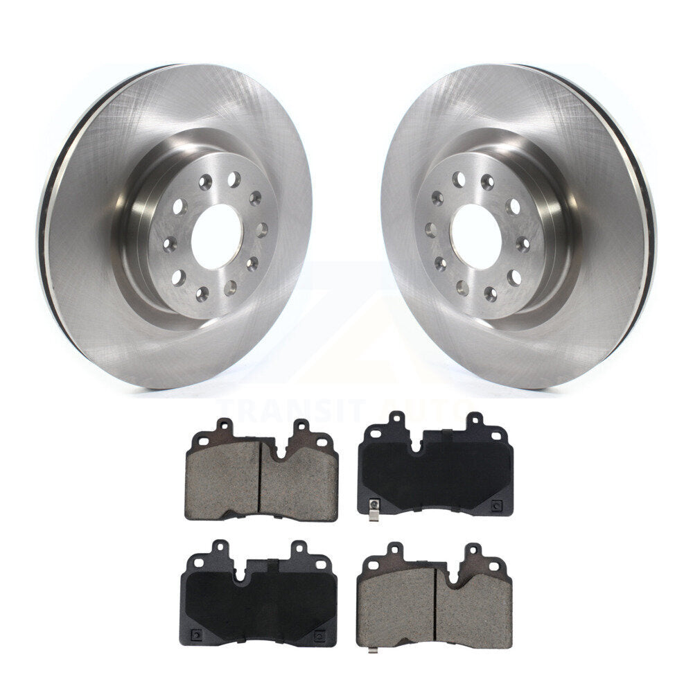 Disc Brake Rotors And Ceramic Pads Front Kit For Cadillac CT6