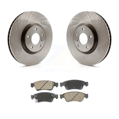Disc Brake Rotors And Ceramic Pads Front Kit For INFINITI G37 G35 Q60