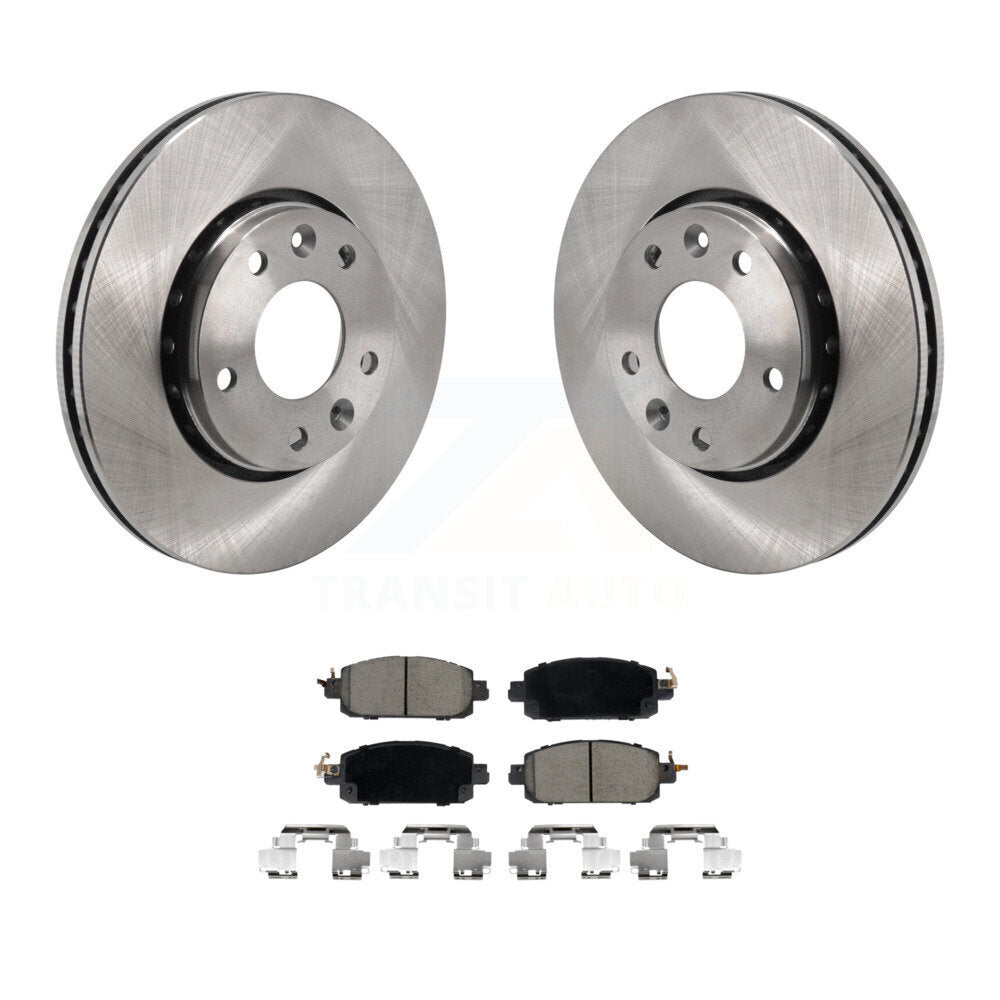 Disc Brake Rotors And Ceramic Pads Front Kit For Nissan Kicks Sentra