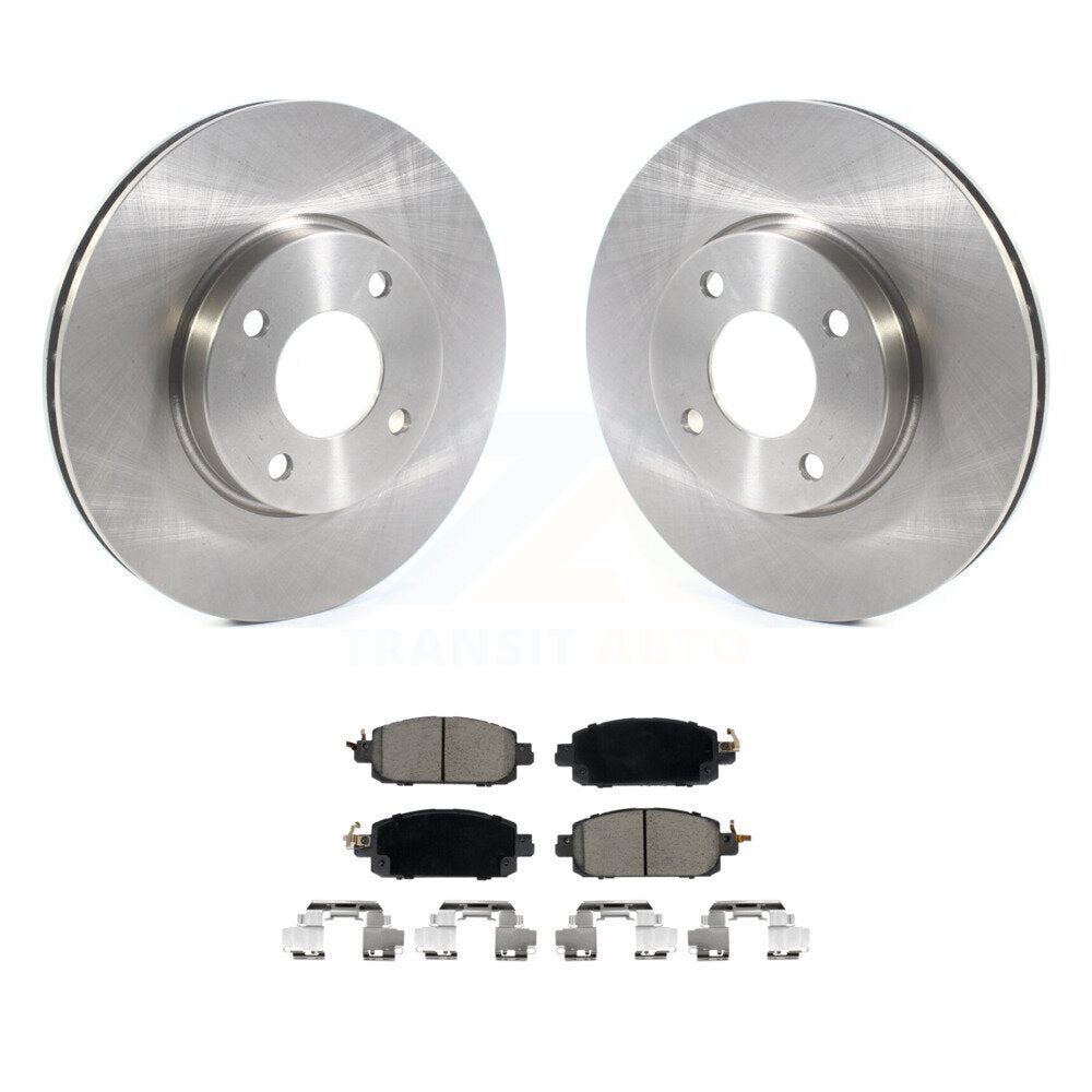 Disc Brake Rotors And Ceramic Pads Front Kit For 2024 Nissan Sentra S SV SR