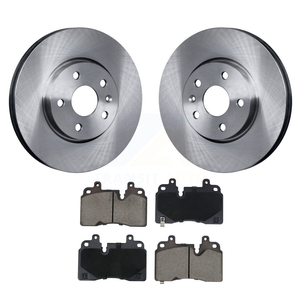 Disc Brake Rotors And Ceramic Pads Front Kit For Chevrolet Corvette