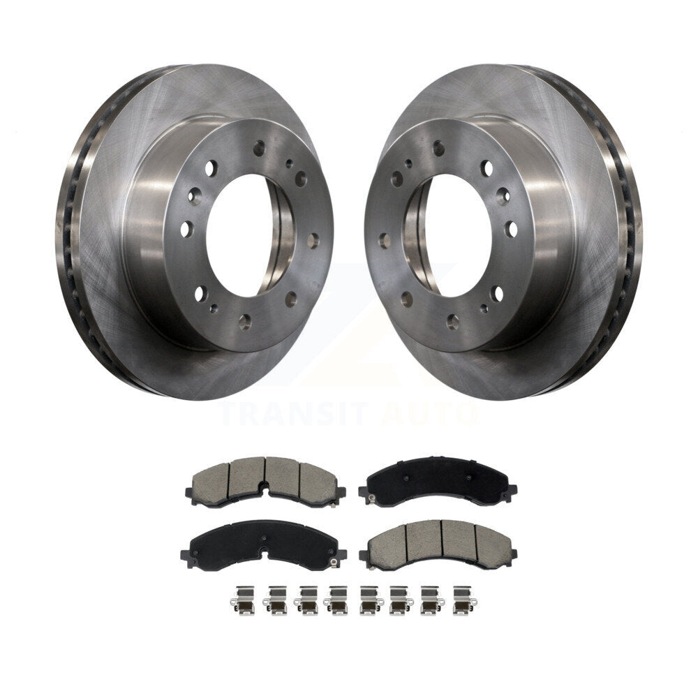 Brake Rotor And Ceramic Pad Front Kit For GMC Chevrolet Sierra 2500 HD Silverado