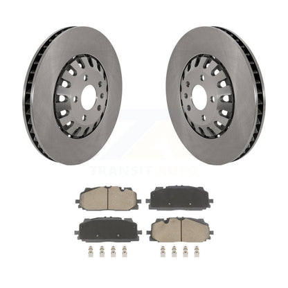 Disc Brake Rotor Ceramic Pad Front Kit For Audi Q7 Q8 A6 Quattro A7 Sportback A8
