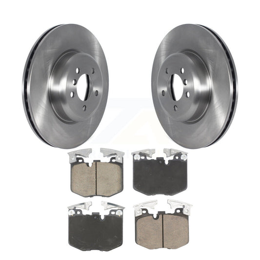 Brake Rotor & Ceramic Pad Front Kit For 2019 BMW 330i With Blue Painted Calipers