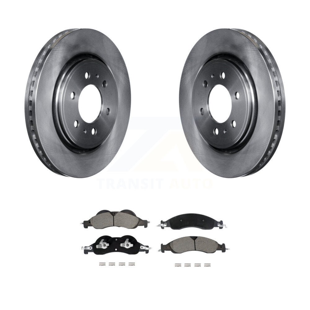 Disc Brake Rotor And Ceramic Pad Front Kit For Ford Expedition Lincoln Navigator