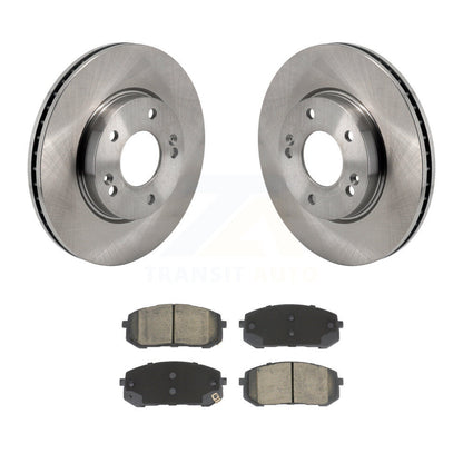 Disc Brake Rotors And Ceramic Pads Front Kit For Hyundai Elantra