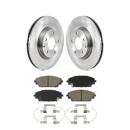 Disc Brake Rotors And Ceramic Pads Front Kit For 2020-2023 Mazda CX-30