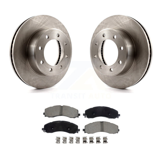 Disc Brake Rotors And Ceramic Pads Front Kit For Ram 2500 3500