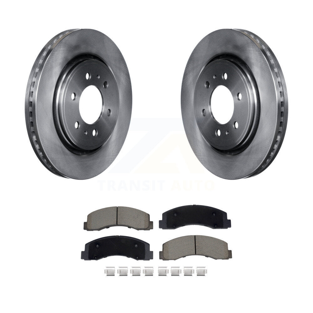 Brake Rotors & Ceramic Pad Front Kit For Ford F-150 Expedition Lincoln Navigator