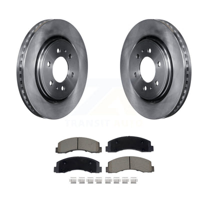 Brake Rotors & Ceramic Pad Front Kit For Ford F-150 Expedition Lincoln Navigator