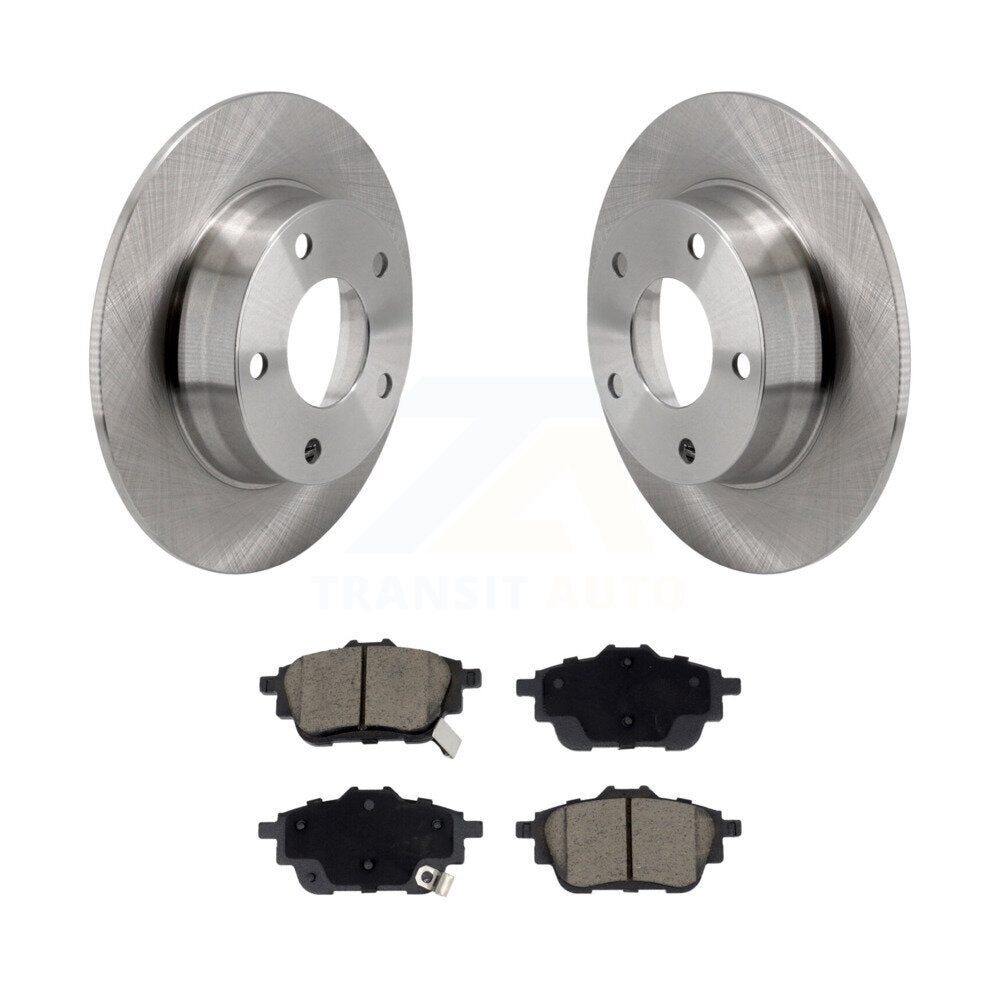 Brake Rotors & Ceramic Pad Rear Kit For 2020-2023 Nissan Sentra Disc rear brakes