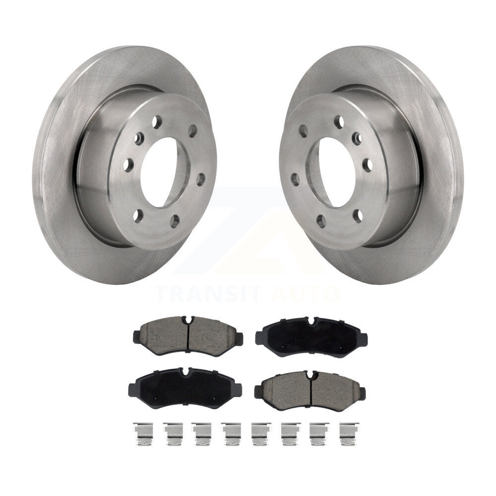 Disc Brake Rotors Ceramic Pad Rear Kit For Mercedes-Benz Sprinter 2500 3500 1500