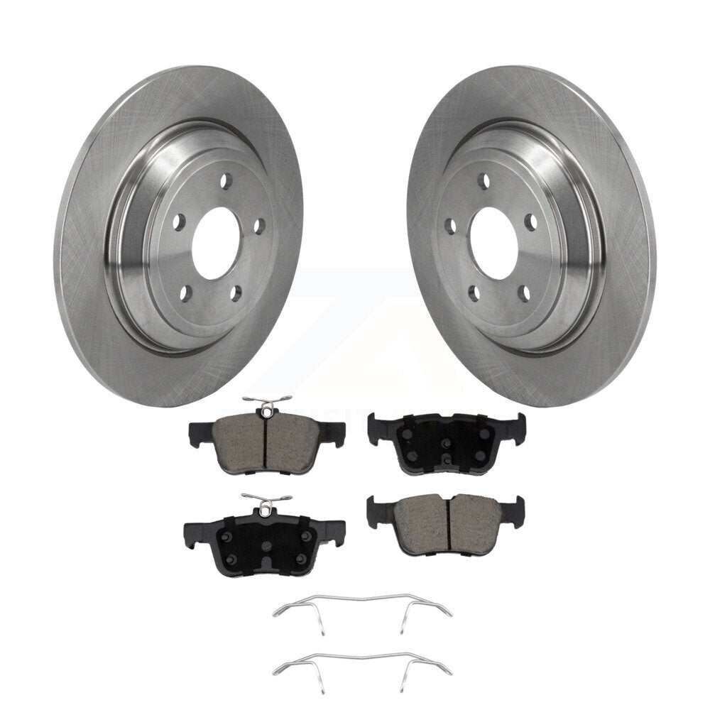 Brake Rotors & Ceramic Pad Rear Kit For Ford Escape Bronco Sport Lincoln Corsair