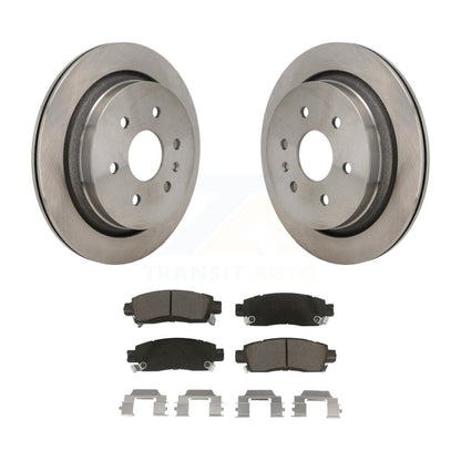 Disc Brake Rotors And Ceramic Pads Rear Kit For Cadillac XTS