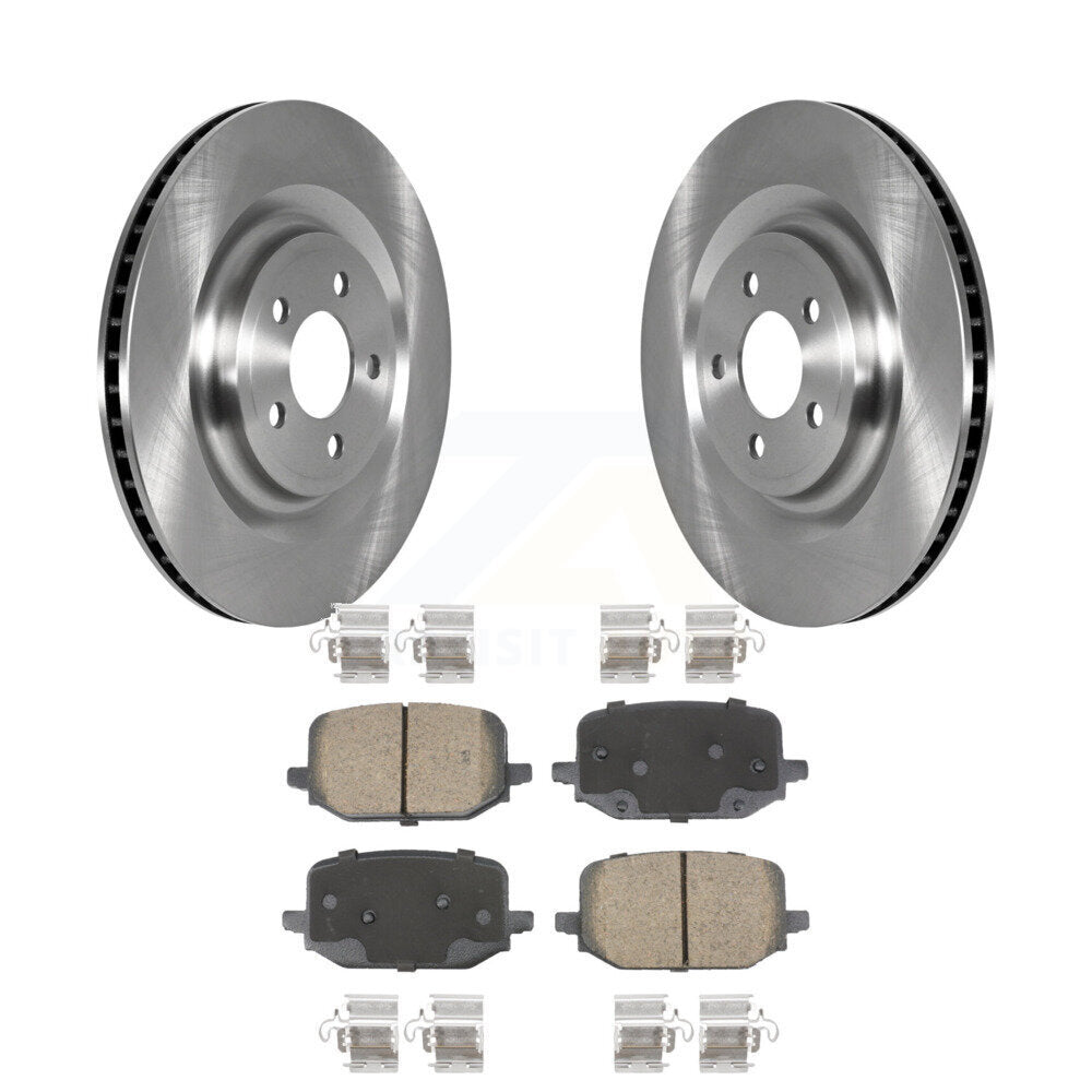 Disc Brake Rotors And Ceramic Pads Rear Kit For 2022-2023 Ford Explorer 3.3L