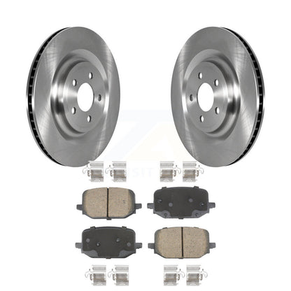 Disc Brake Rotors And Ceramic Pads Rear Kit For 2022-2023 Ford Explorer 3.3L