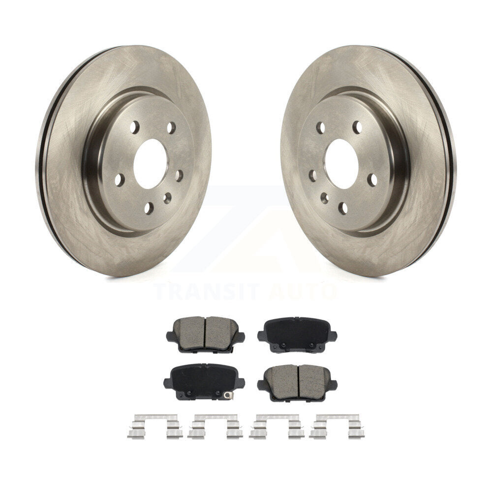 Disc Brake Rotors And Ceramic Pads Rear Kit For Cadillac XT4 Buick Envision