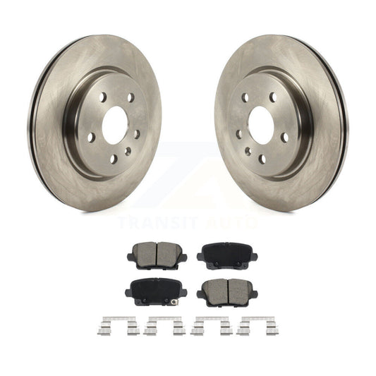 Disc Brake Rotors And Ceramic Pads Rear Kit For Cadillac XT4 Buick Envision