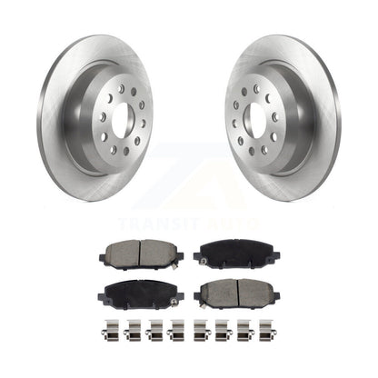 Disc Brake Rotors And Ceramic Pads Rear Kit For 2018-2020 Jeep Wrangler Rubicon