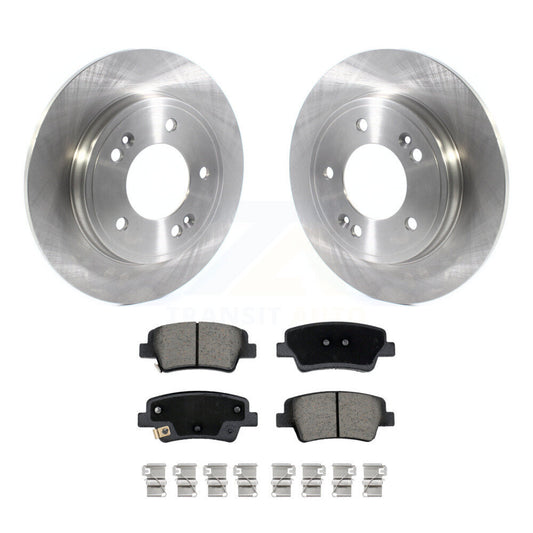Brake Rotor & Ceramic Pad Rear Kit For Hyundai Elantra With Manual Parking
