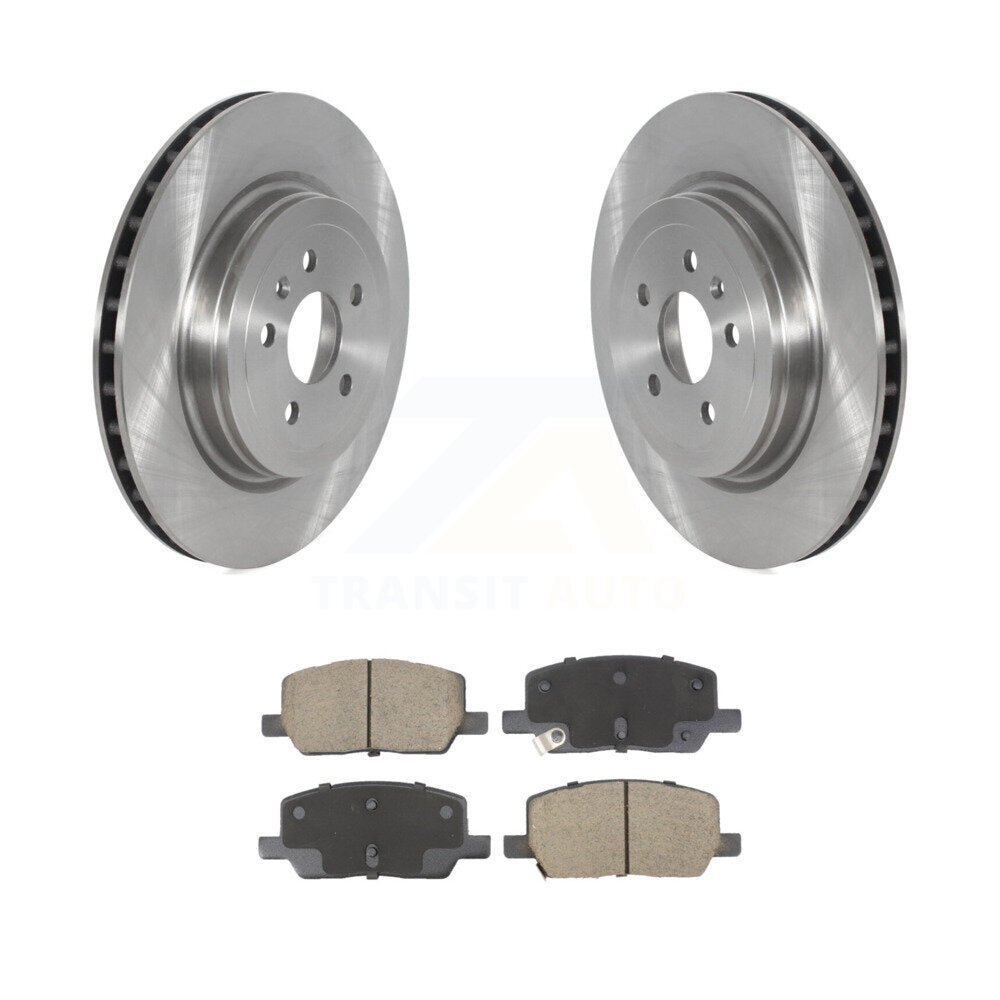 Brake Rotor & Ceramic Pad Rear Kit For Tesla X S With Single Piston Caliper