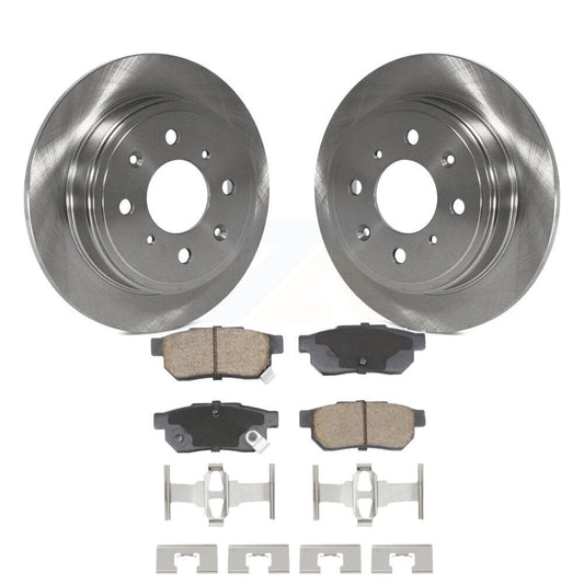 Brake Rotor & Ceramic Pad Rear Kit For Honda Civic Acura Integra del Sol Prelude