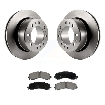 Disc Brake Rotors And Ceramic Pads Rear Kit For Ram 2500 3500