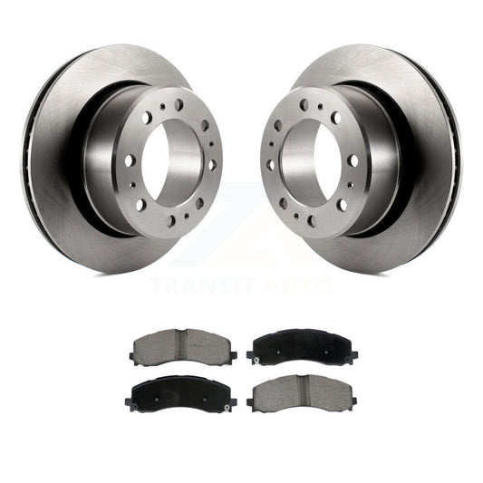 Disc Brake Rotors And Ceramic Pads Rear Kit For Ram 2500 3500