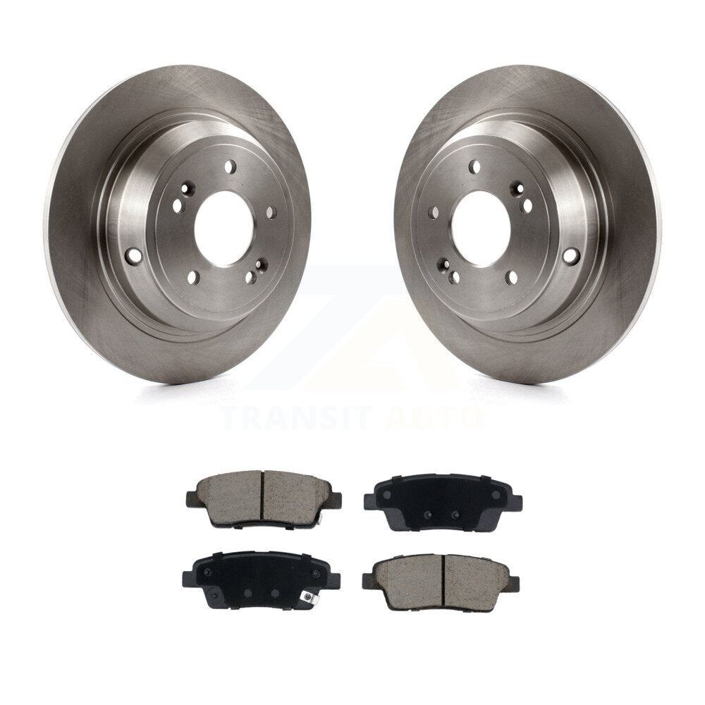 Disc Brake Rotors And Ceramic Pads Rear Kit For 2018-2020 Genesis G80 3.8L 5.0L