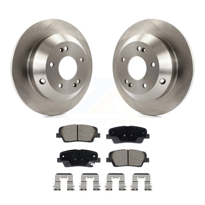 Disc Brake Rotors Ceramic Pad Rear Kit For Hyundai Santa Fe Sport Kia Sorento XL