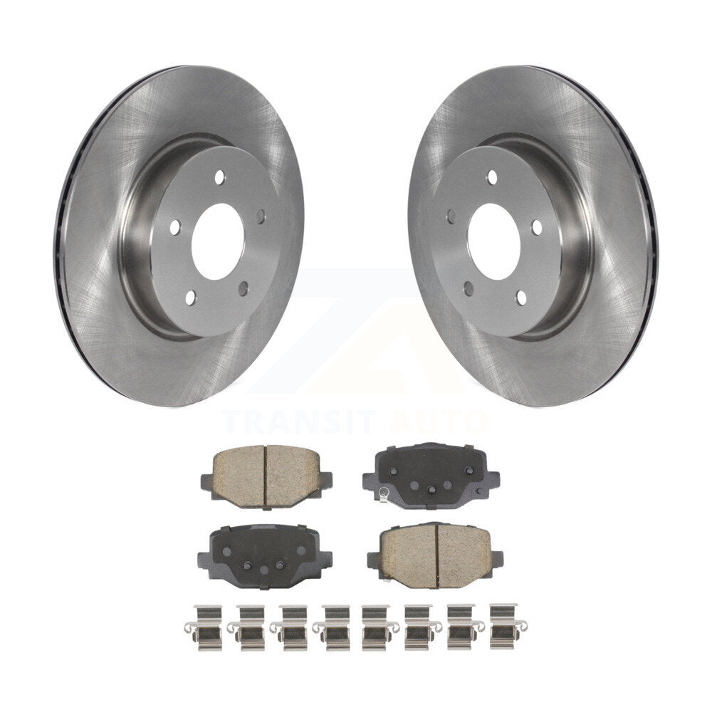 Disc Brake Rotors And Ceramic Pads Rear Kit For INFINITI QX50 QX55