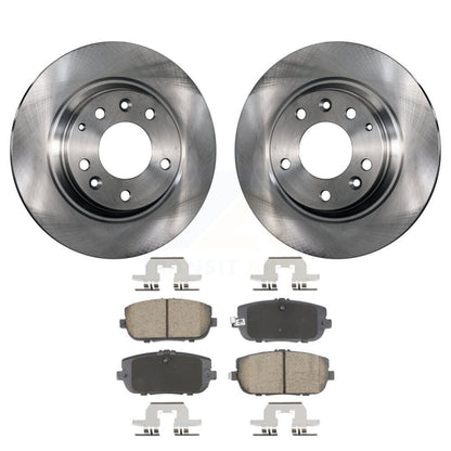 Disc Brake Rotors And Ceramic Pads Rear Kit For 2006-2015 Mazda MX-5 Miata