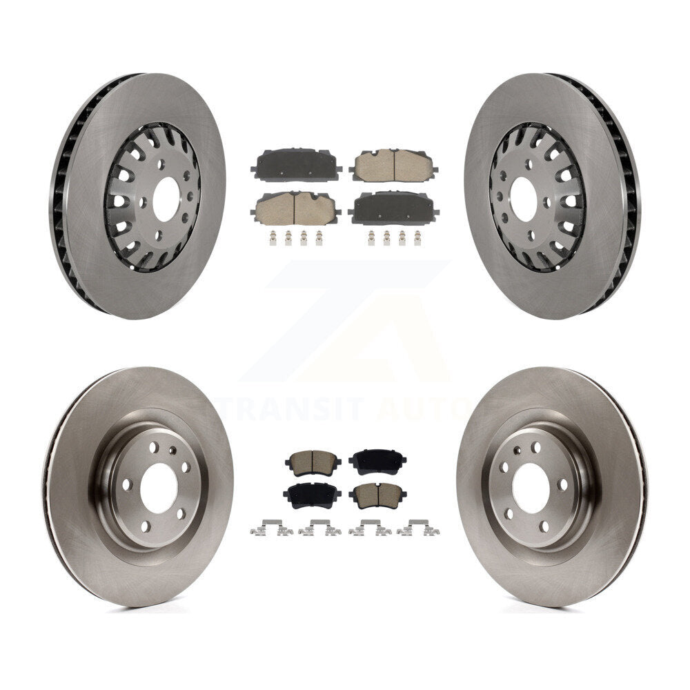 Disc Brake Rotor And Ceramic Pad Front Rear Kit For Audi A6 Quattro A7 Sportback