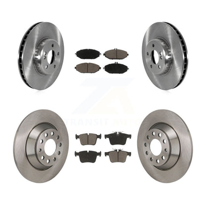 Disc Brake Rotors And Ceramic Pads Front Rear Kit For Mercedes-Benz C300