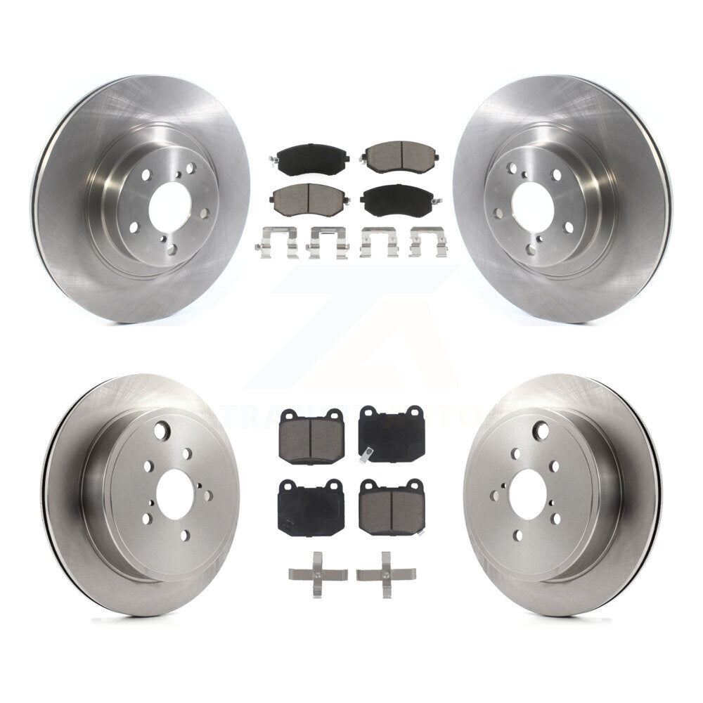 Brake Rotor Ceramic Pad Front Rear Kit For 2017 Subaru BRZ Without Brembo Brakes