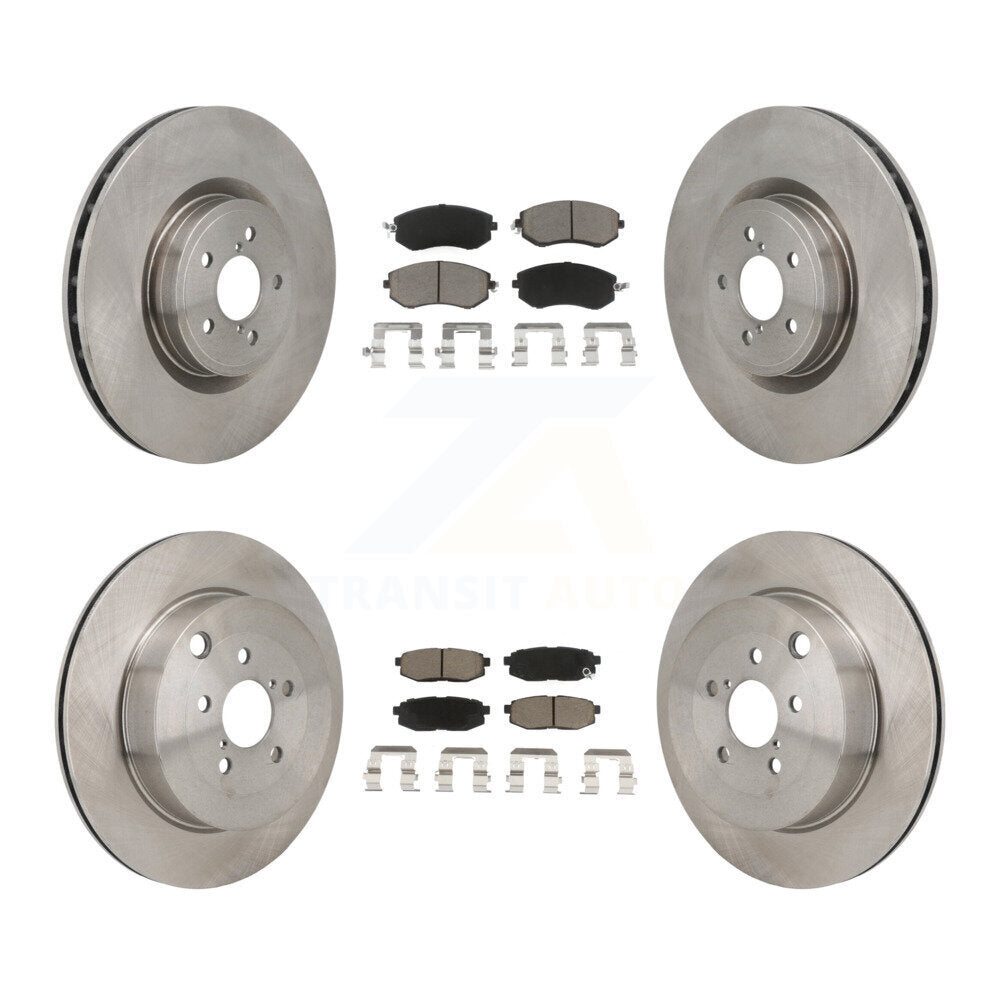 Brake Rotors Ceramic Pad Front Rear Kit For Toyota 86 Base GT With Brembo Brakes