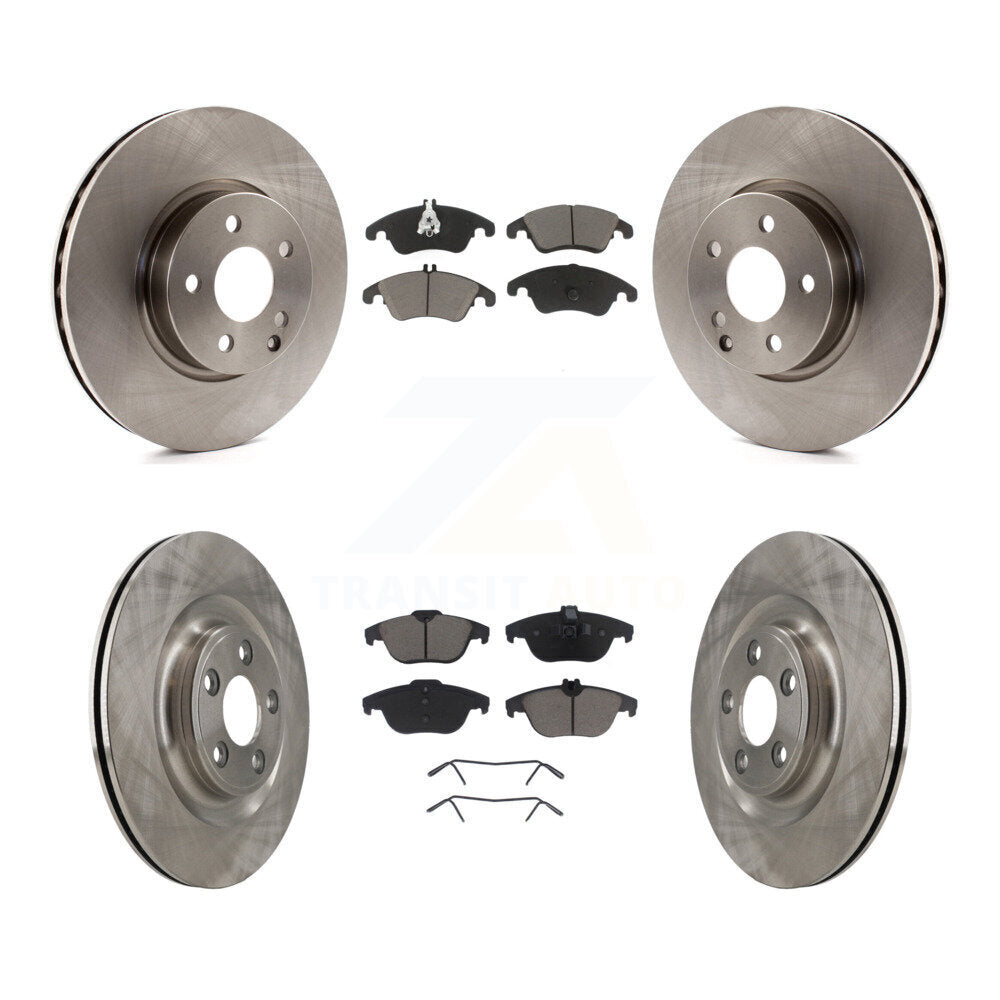 Disc Brake Rotors And Ceramic Pads Front Rear Kit For Mercedes-Benz E400