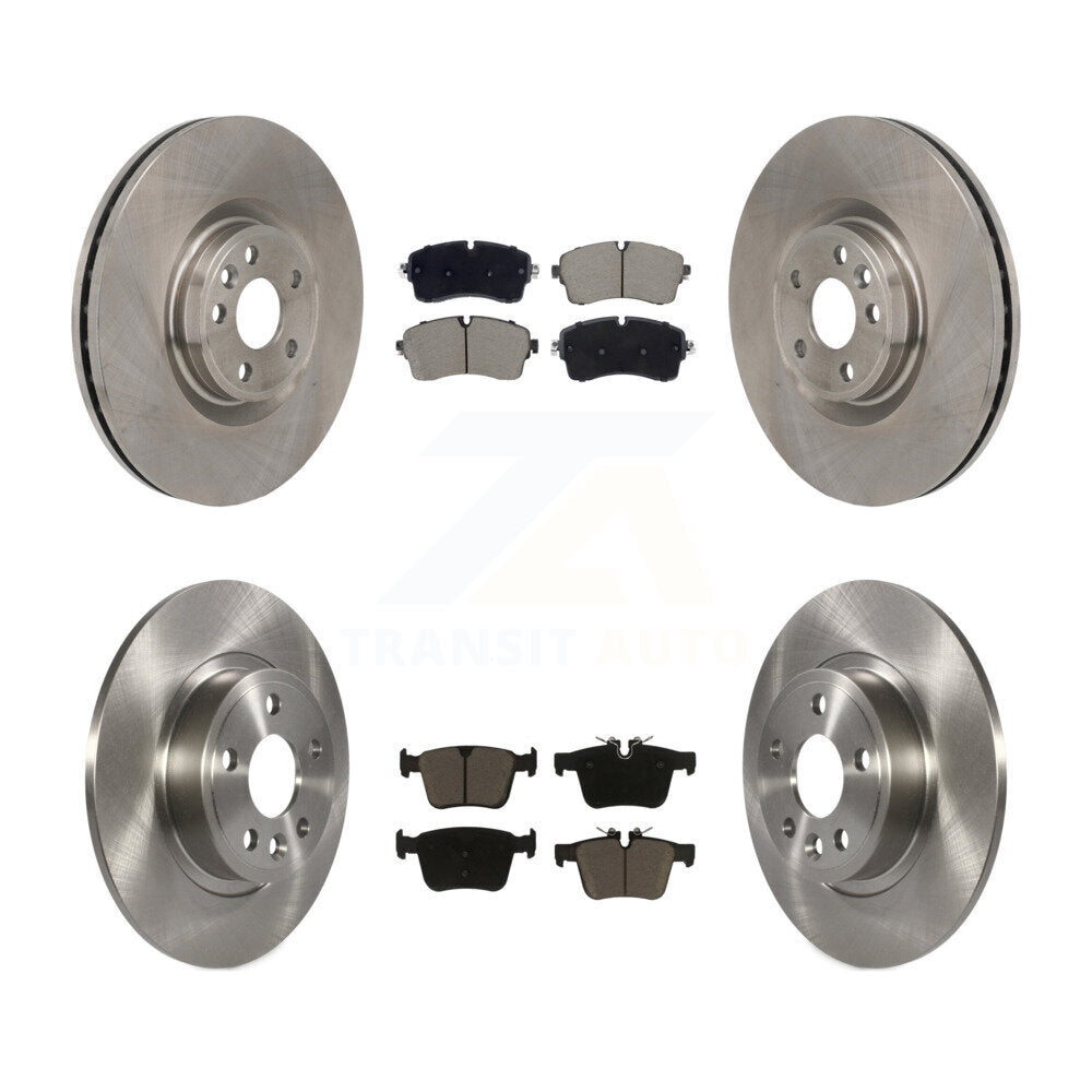 Disc Brake Rotors And Ceramic Pads Front Rear Kit For Jaguar E-Pace