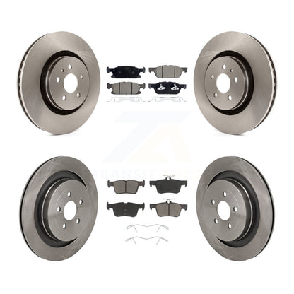 Disc Brake Rotors And Ceramic Pads Front Rear Kit For Lincoln Nautilus