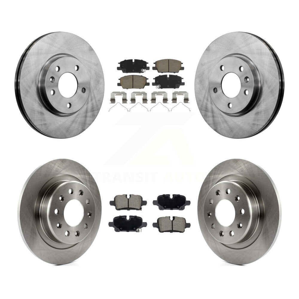 Brake Rotors Ceramic Pad Front Rear Kit For Chevrolet GMC Terrain Equinox Malibu