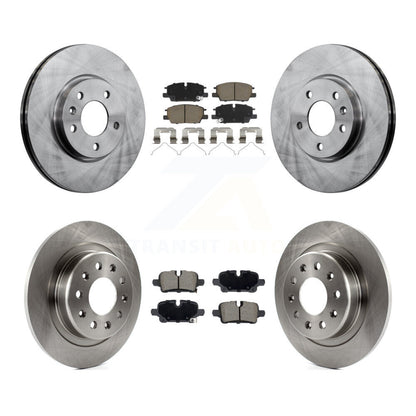 Brake Rotors Ceramic Pad Front Rear Kit For Chevrolet GMC Terrain Equinox Malibu