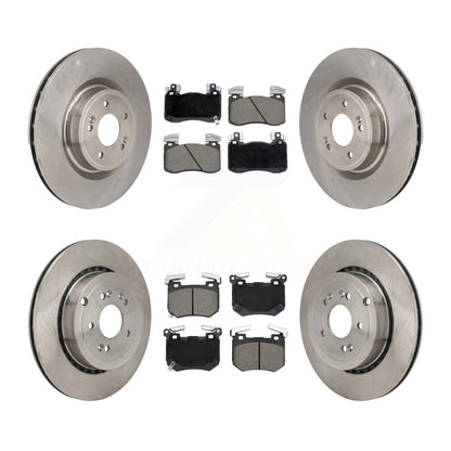 Disc Brake Rotors And Ceramic Pads Front Rear Kit For Kia Stinger Genesis G70