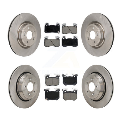 Disc Brake Rotors And Ceramic Pads Front Rear Kit For 2022 Genesis G70 3.3L