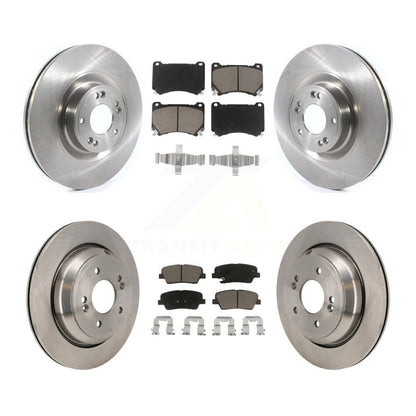 Disc Brake Rotors And Ceramic Pads Front Rear Kit For 2011 Hyundai Equus