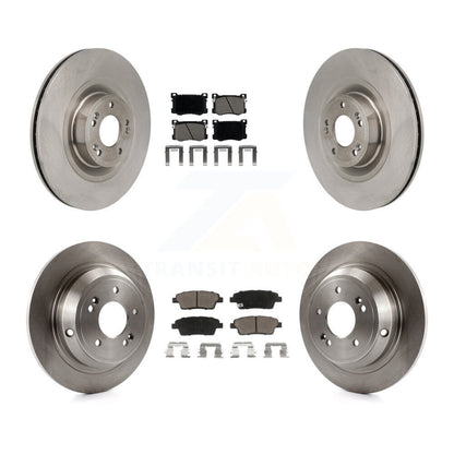 Disc Brake Rotors And Ceramic Pads Front Rear Kit For Hyundai Genesis G80 5.0L