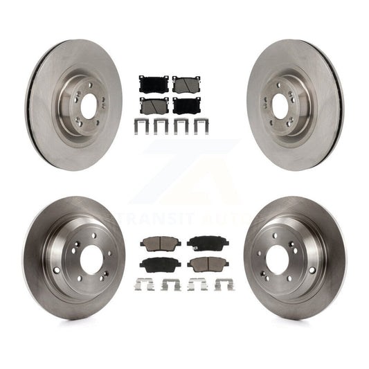Disc Brake Rotors And Ceramic Pads Front Rear Kit For Hyundai Genesis G80 5.0L