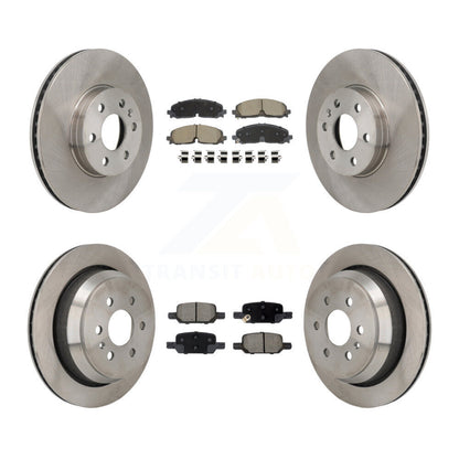 Disc Brake Rotors & Ceramic Pad Front Rear Kit For Chevrolet Colorado GMC Canyon