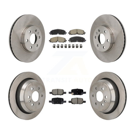 Disc Brake Rotors & Ceramic Pad Front Rear Kit For Chevrolet Colorado GMC Canyon