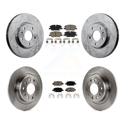 Disc Brake Rotors And Ceramic Pads Front Rear Kit For Chevrolet Malibu
